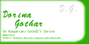 dorina gothar business card